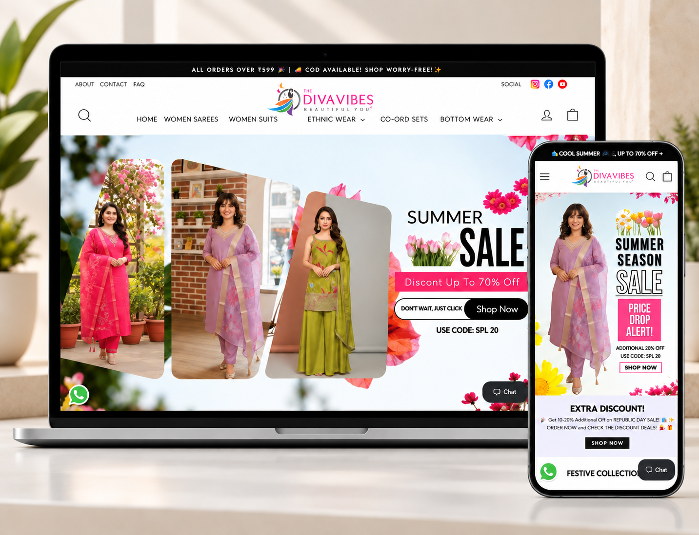 The Diva Vibes Shopify Project