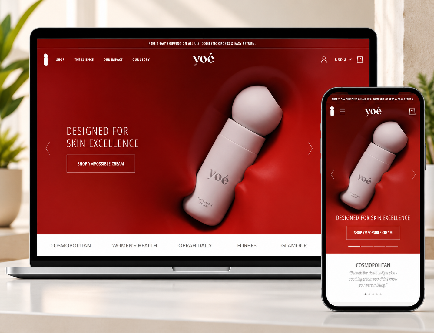 YOÉ & CO. Shopify Project